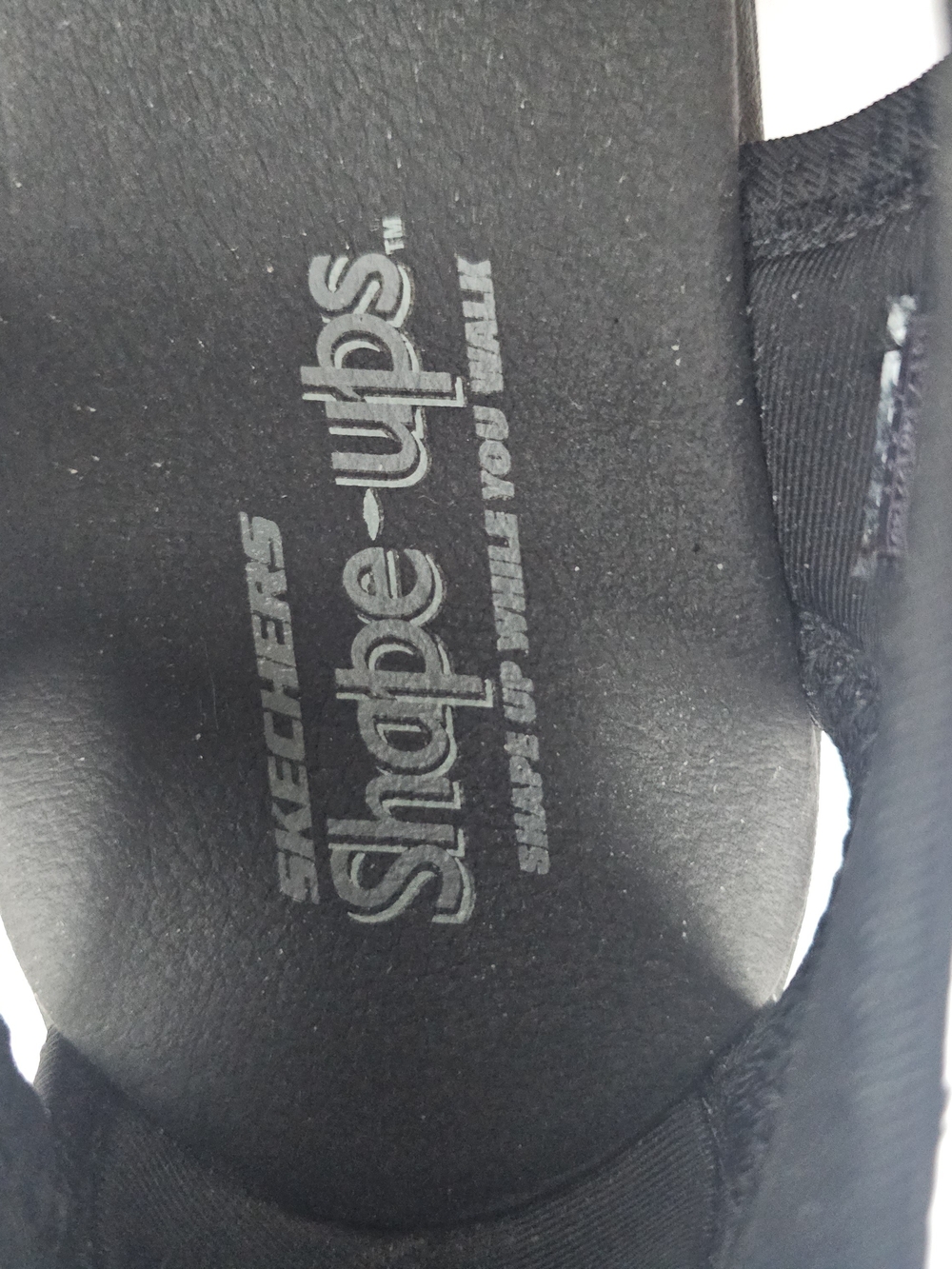 Skechers Shape-ups Trim Step Fisherman Sandals - Black Leather - Size 10 - Picture 12 of 16